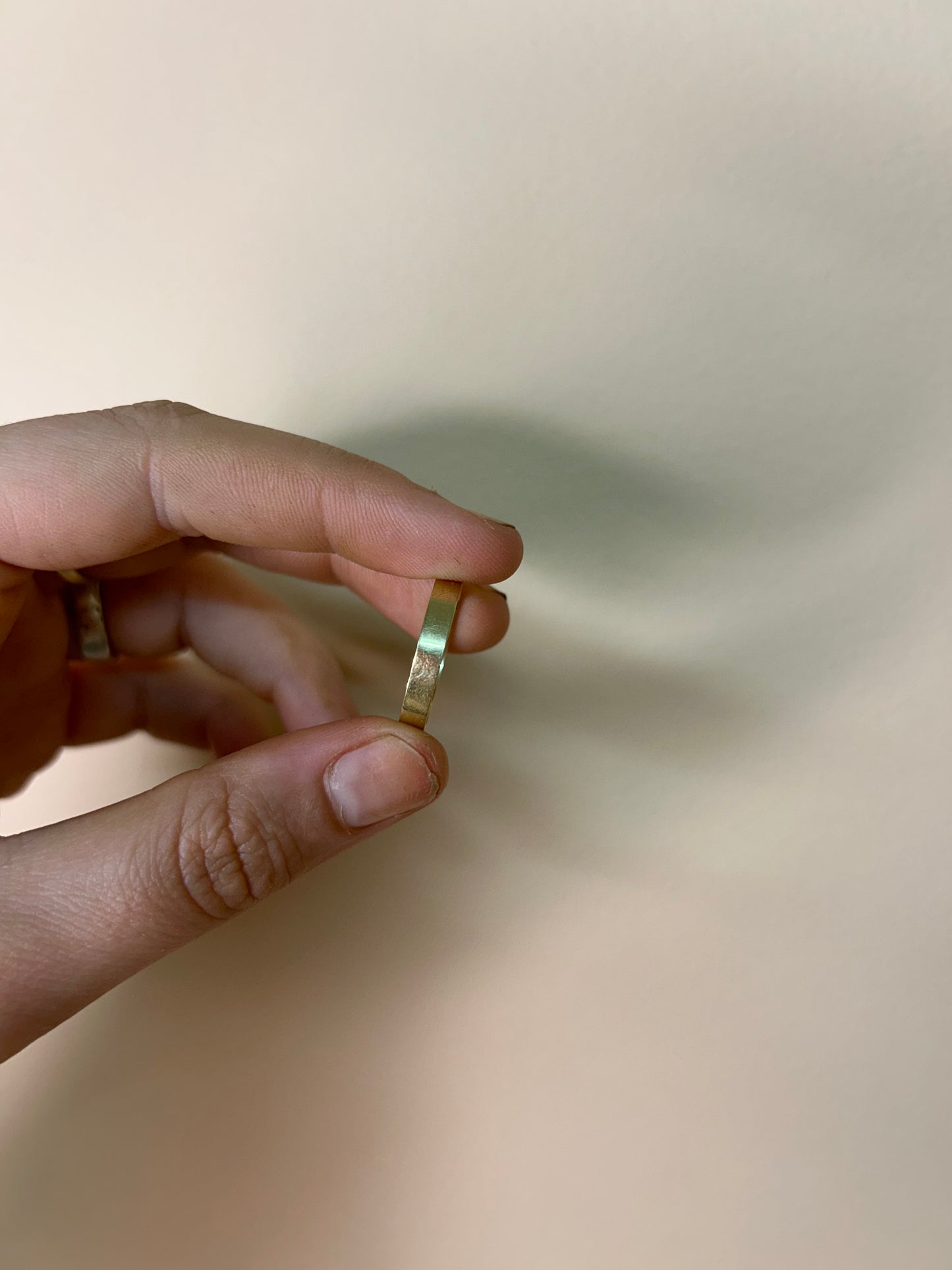 18k Solid 4mm Gold ring