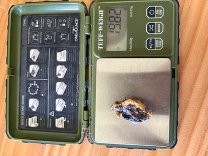 13 Gram Natural Gold Nugget - BLUE QUARTZ