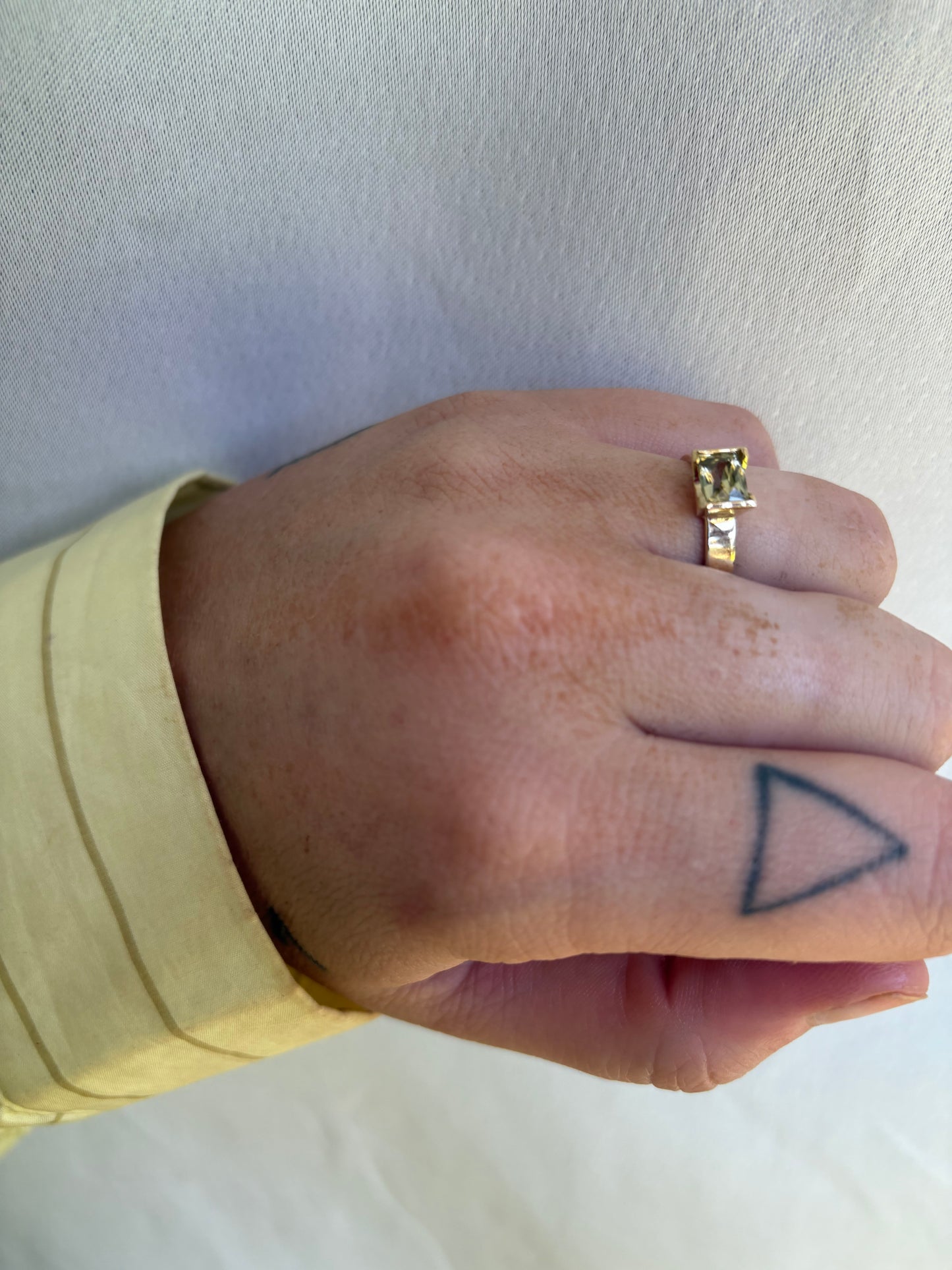 Golden West Ring - Champagne Yellow Zircon