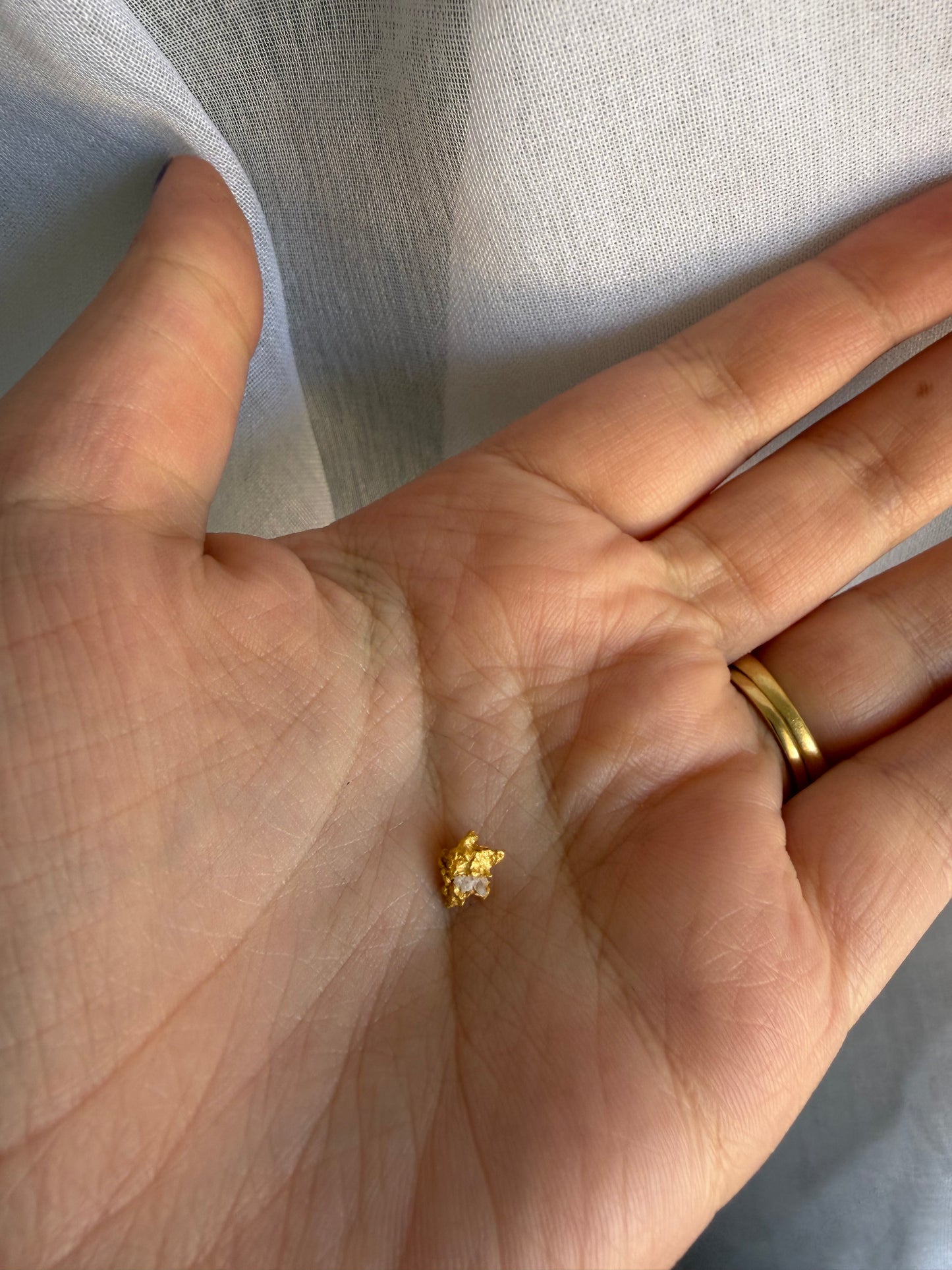 0.63 grams Natural Gold Nugget - August 2.0 drop