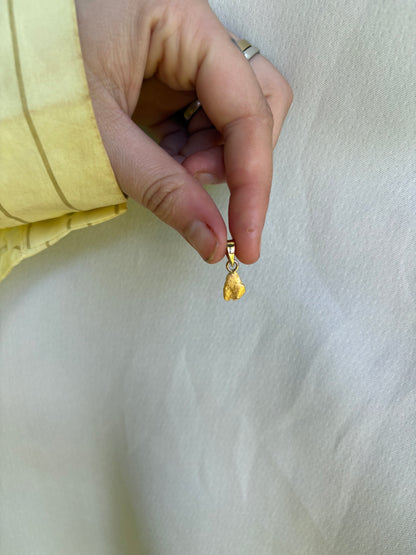 1.4 gram Natural Gold Nugget Pendant