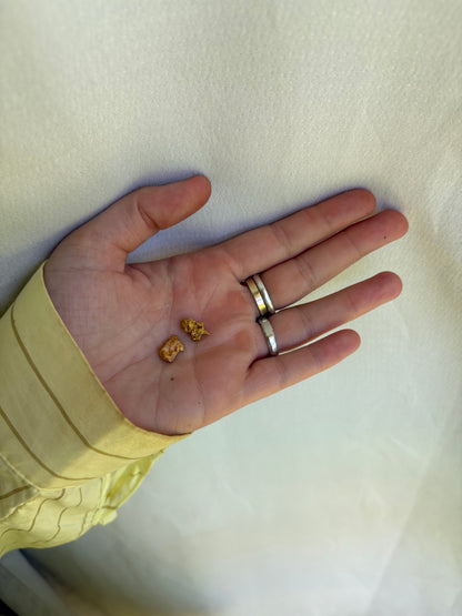 3.6 gram Natural Gold Nugget - Opposites Attract Duo