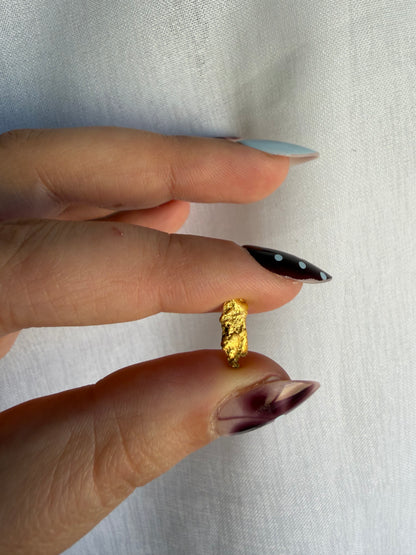 0.89 grams Natural Gold Nugget - August 2.0 drop