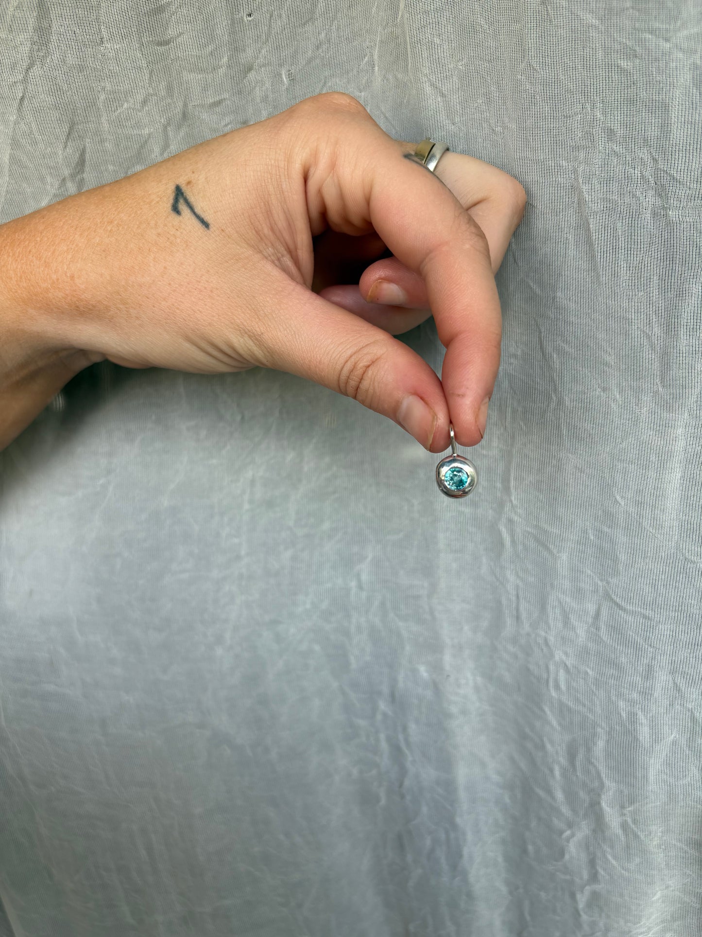 Desert Droplet - Silver and Apatite