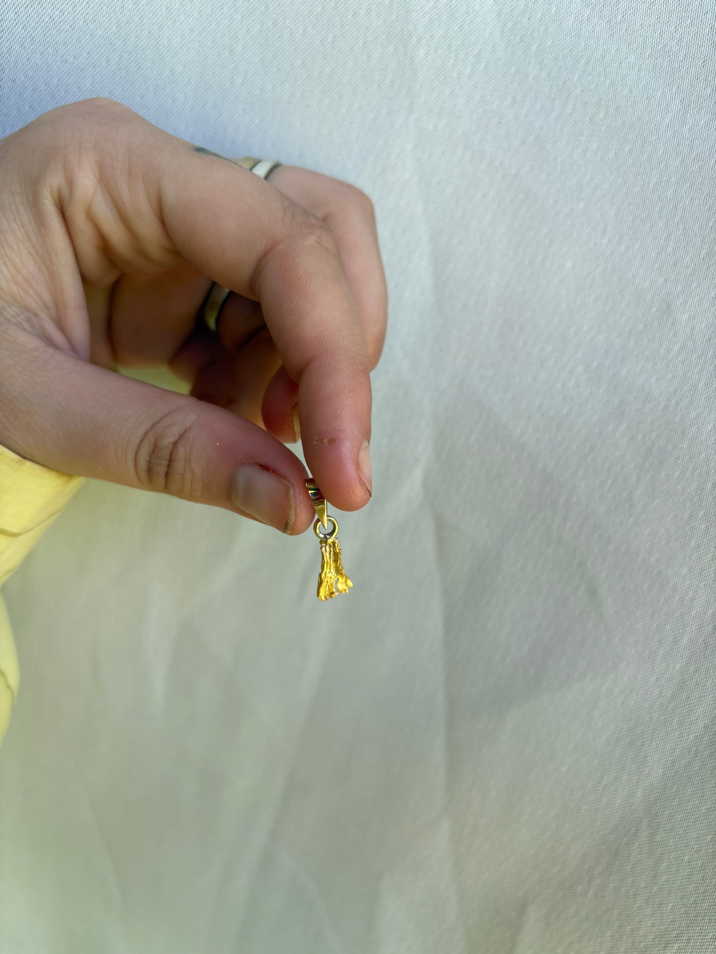 1 gram Natural Gold Nugget Pendant