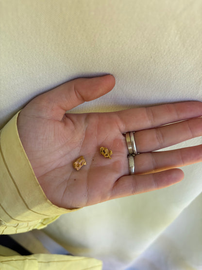 3.6 gram Natural Gold Nugget - Opposites Attract Duo