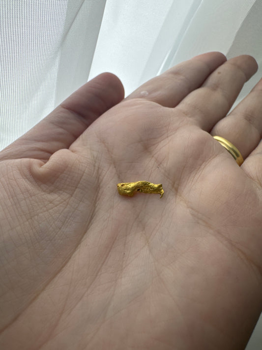 0.87 Gram Natural Gold Nugget