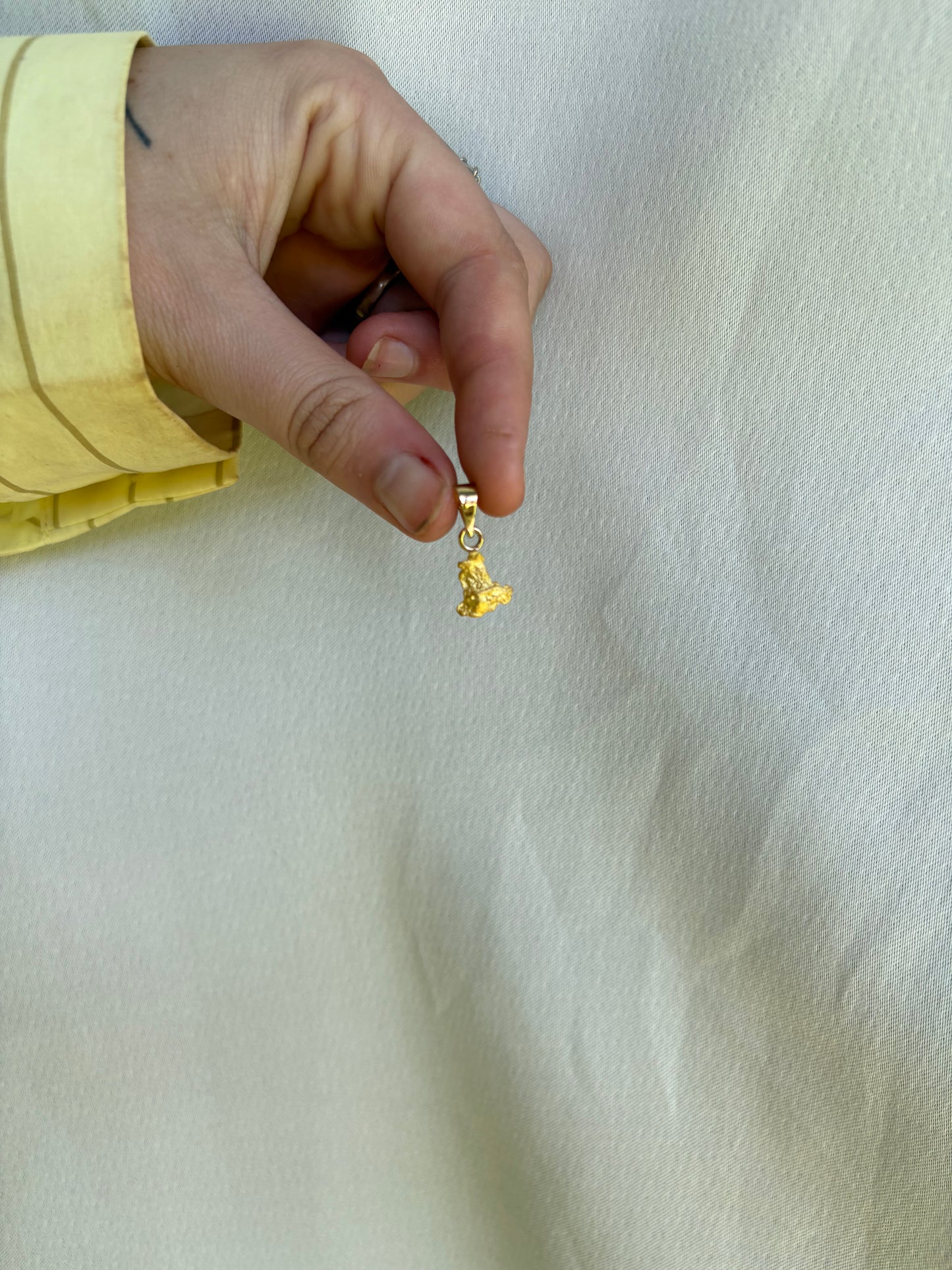 2 gram Natural Gold Nugget Pendant