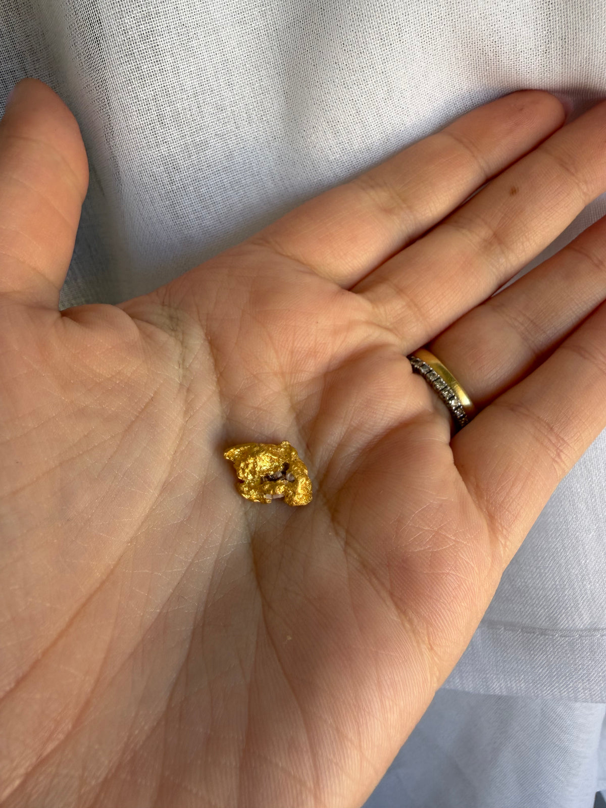 3.4 grams Natural Gold Nugget - September drop