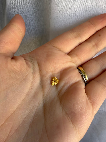 0.62 grams Natural Gold Nugget - September drop