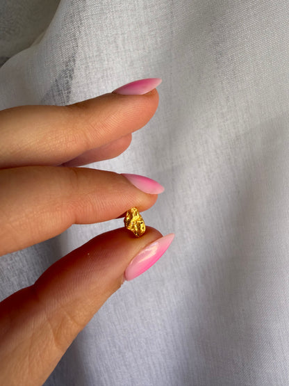 0.84 grams Natural Gold Nugget - September drop