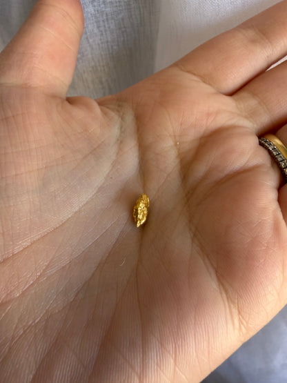 0.84 grams Natural Gold Nugget - September drop