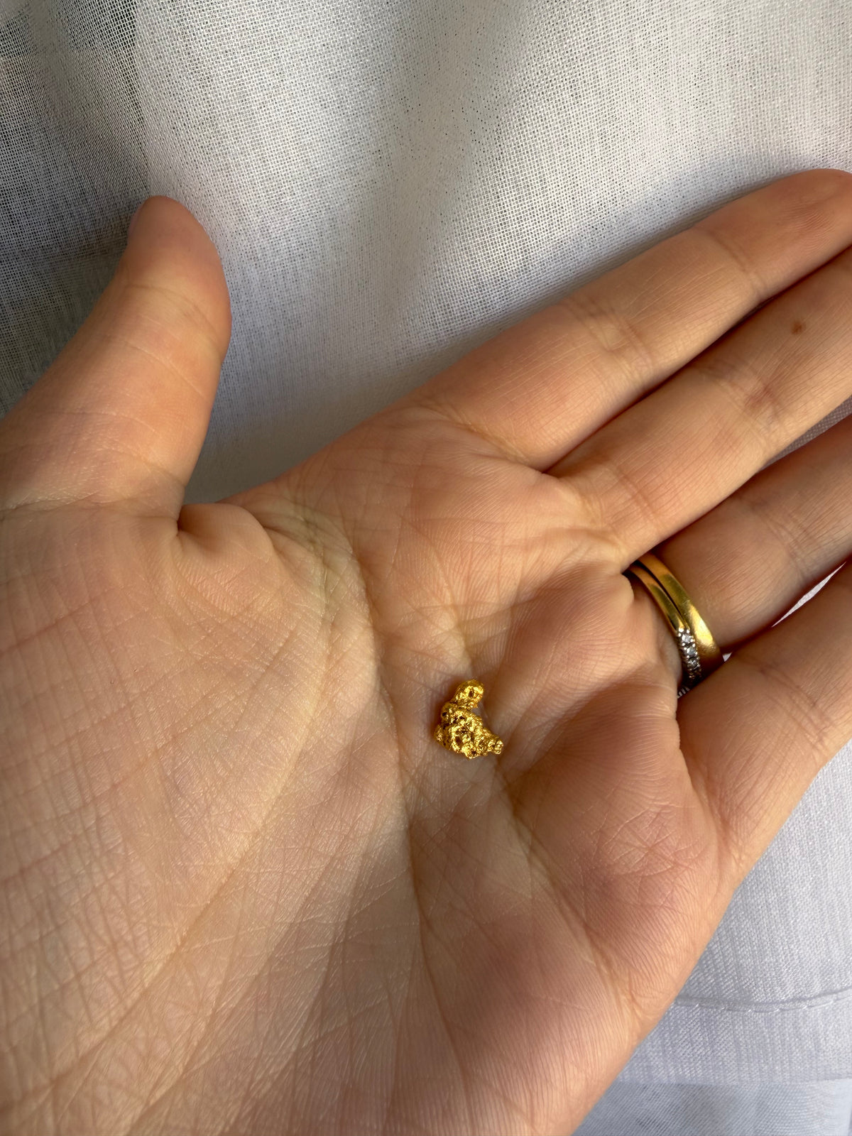 0.85 grams Natural Gold Nugget - September drop