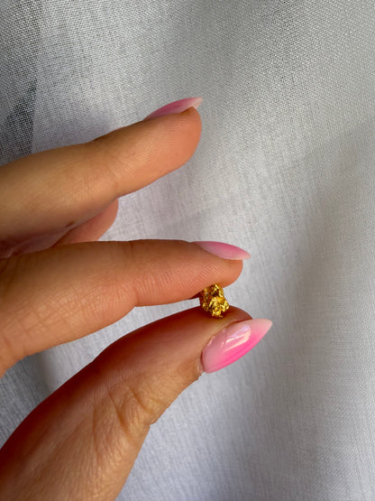 0.7 grams Natural Gold Nugget - September drop