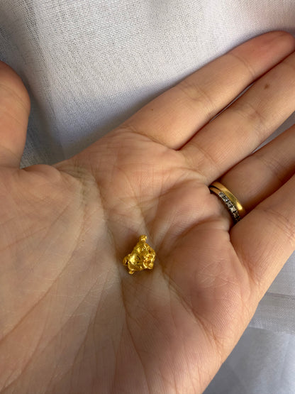 3.14 grams Natural Gold Nugget - September drop