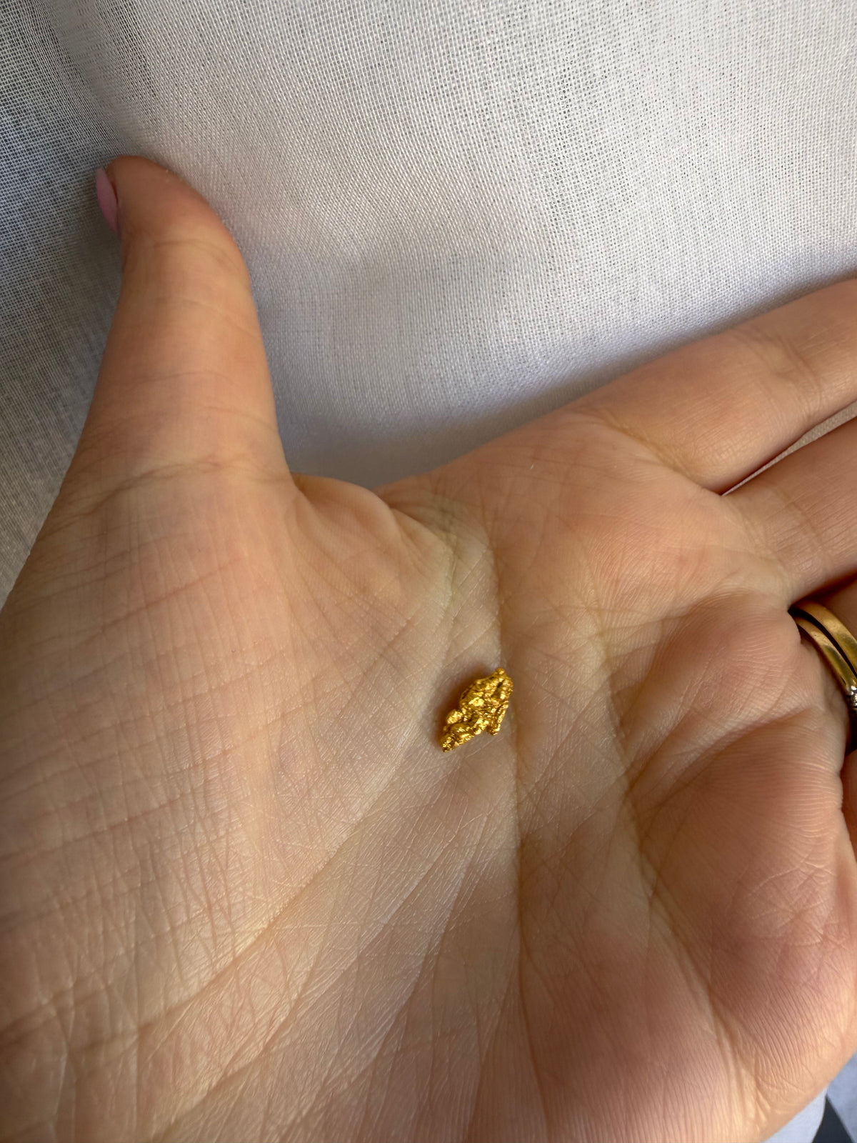 0.78 grams Natural Gold Nugget - September drop