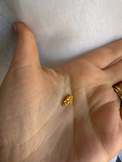 0.78 grams Natural Gold Nugget - September drop