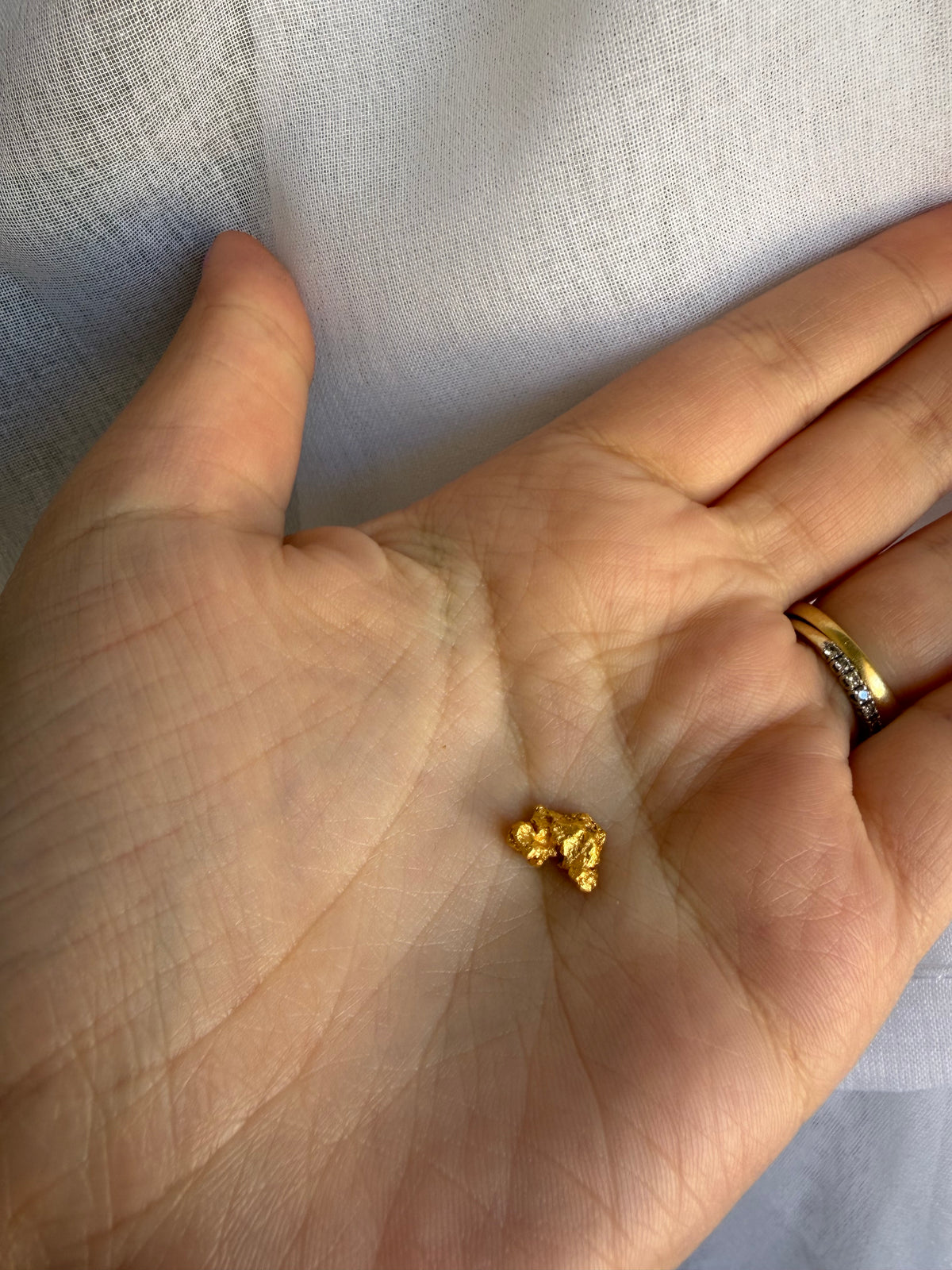 2 grams Natural Gold Nugget - September drop