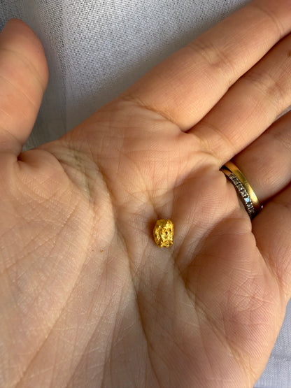 0.63 grams Natural Gold Nugget - September drop
