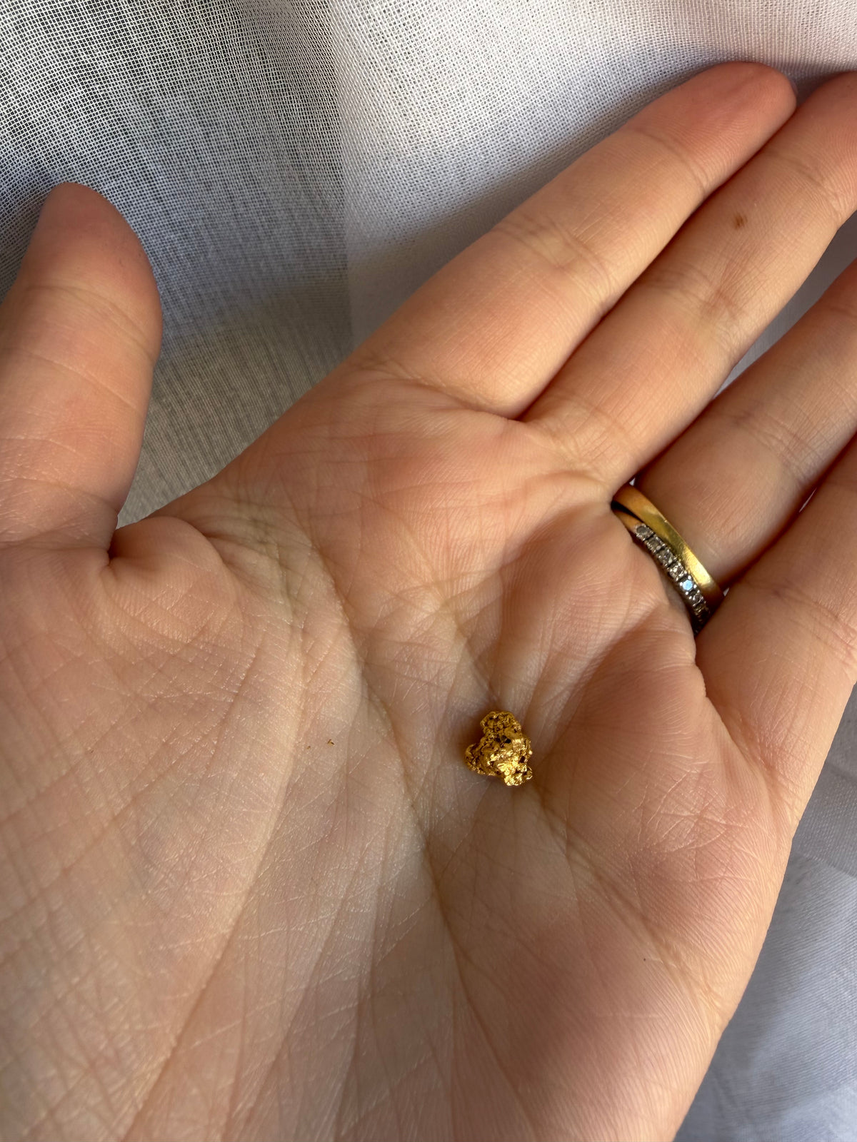 0.84 grams Natural Gold Nugget - September drop