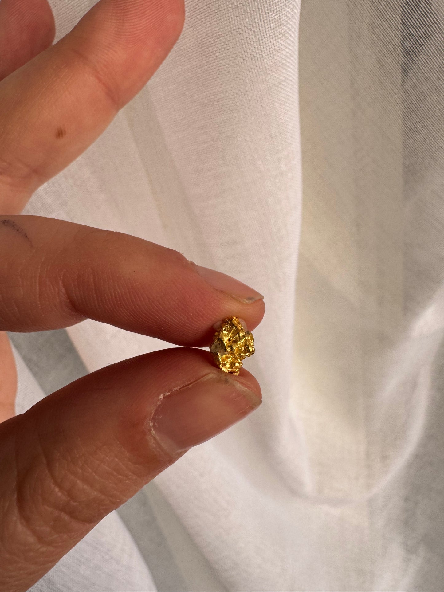 0.9 gram Natural Gold Nugget - August drop