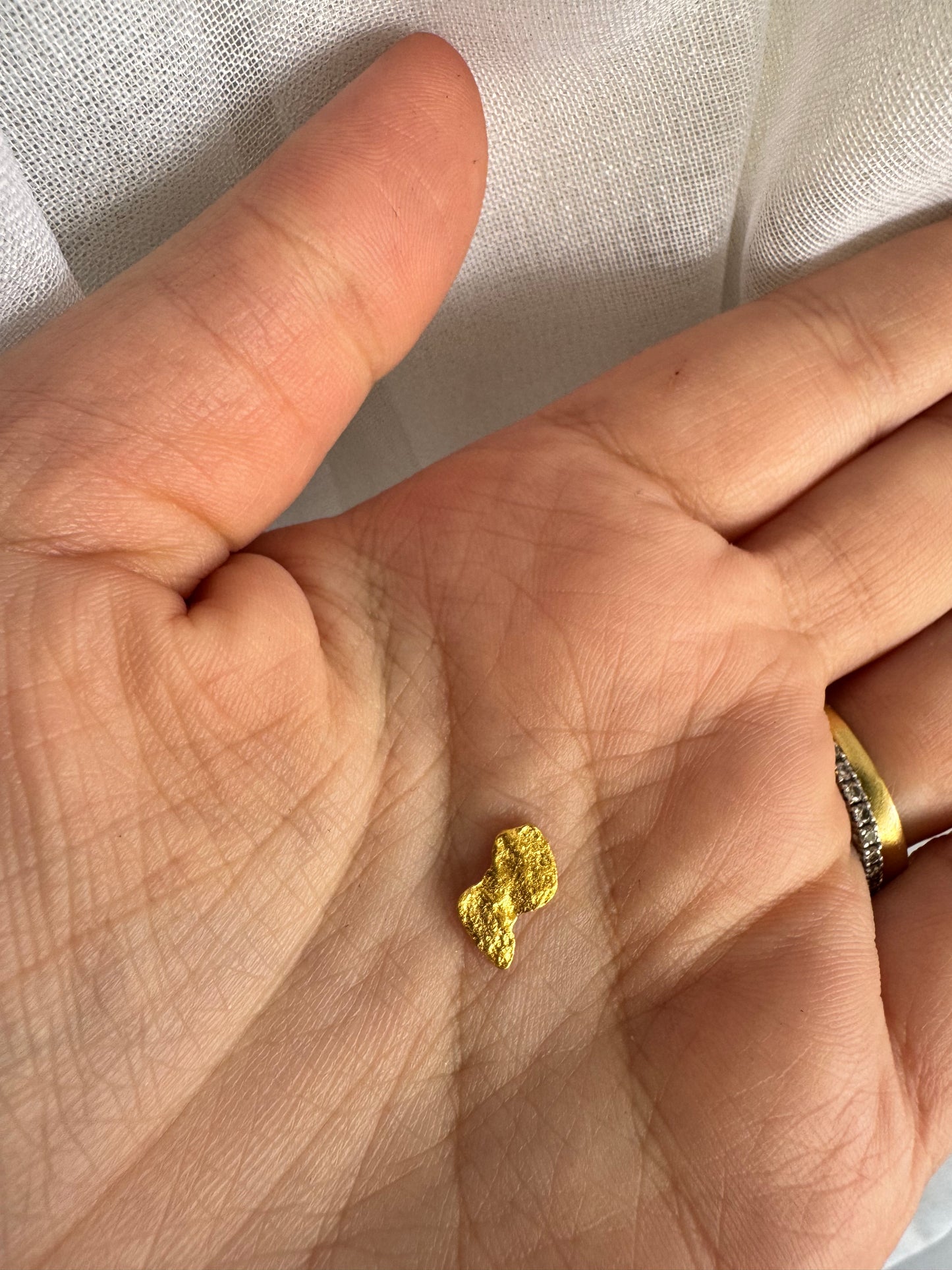 0.6 grams Natural Gold Nugget - August drop