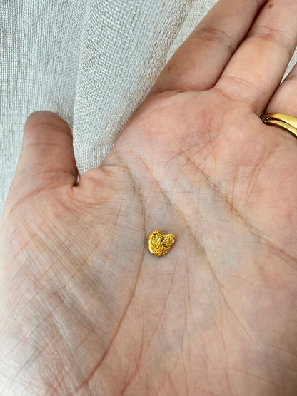 0.58 gram Natural Gold Nugget - August Drop