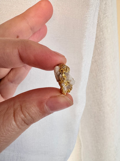 2 gram Natural Gold and Quartz Specimen - August Drop