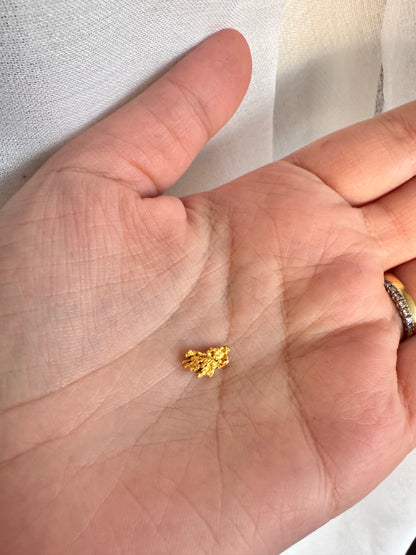0.96 gram Natural Gold Nugget - August Drop
