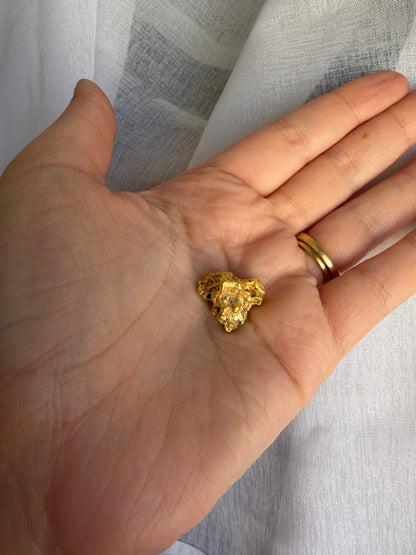 11.82 grams Natural Gold Nugget - September drop