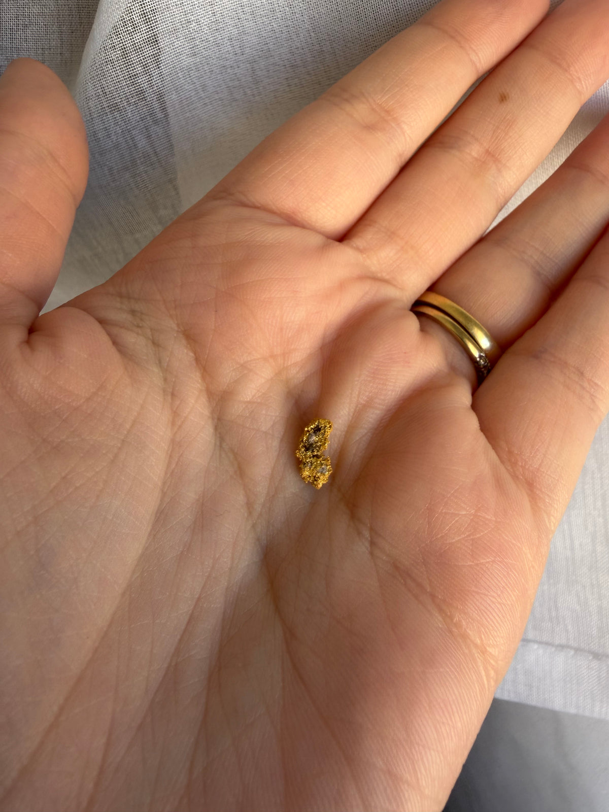 0.59 grams Natural Gold Nugget - September drop