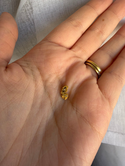 0.59 grams Natural Gold Nugget - September drop
