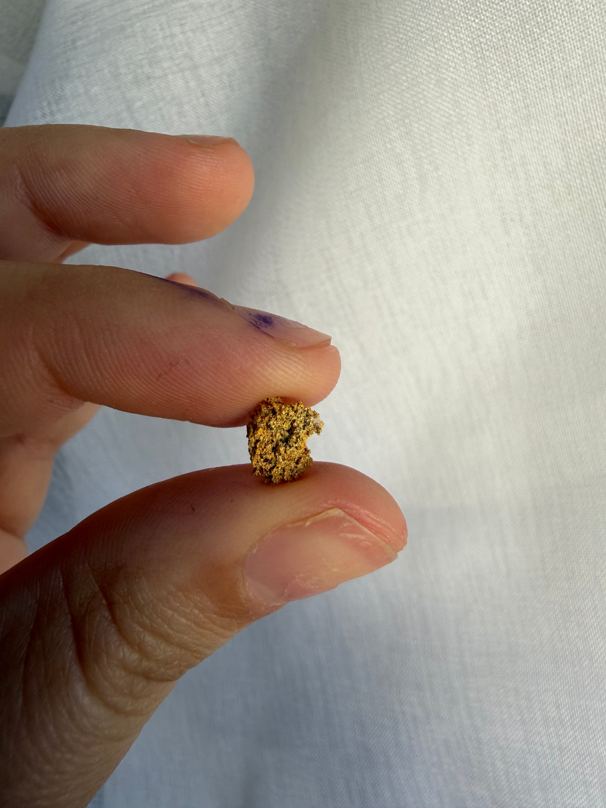 0.49 grams Natural Gold Nugget - September drop