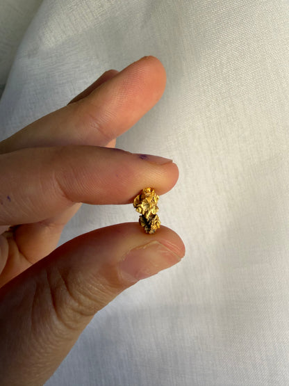 0.9 grams Natural Gold Nugget - September drop