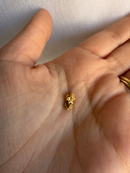 0.9 grams Natural Gold Nugget - September drop