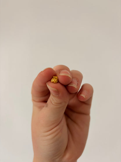 0.8 grams Natural Gold Nugget - October drop