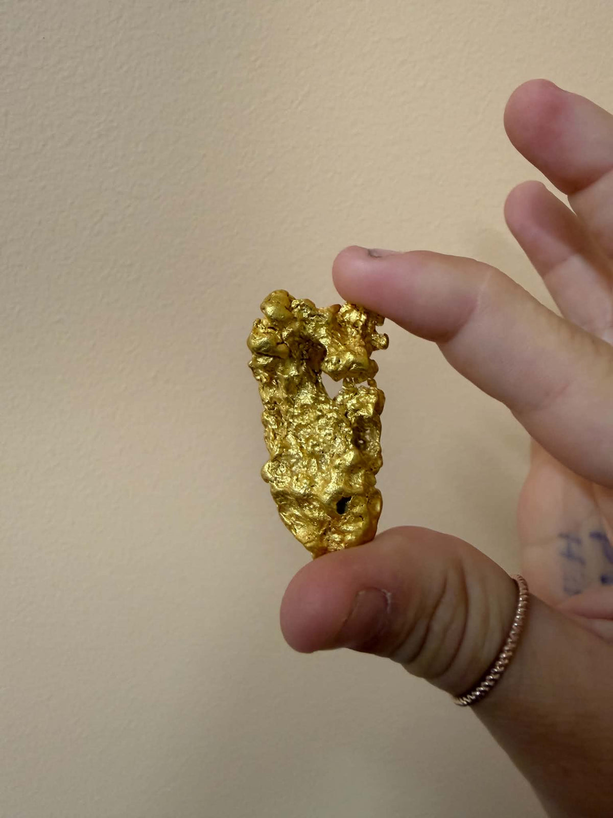 75.40 gram natural gold nugget