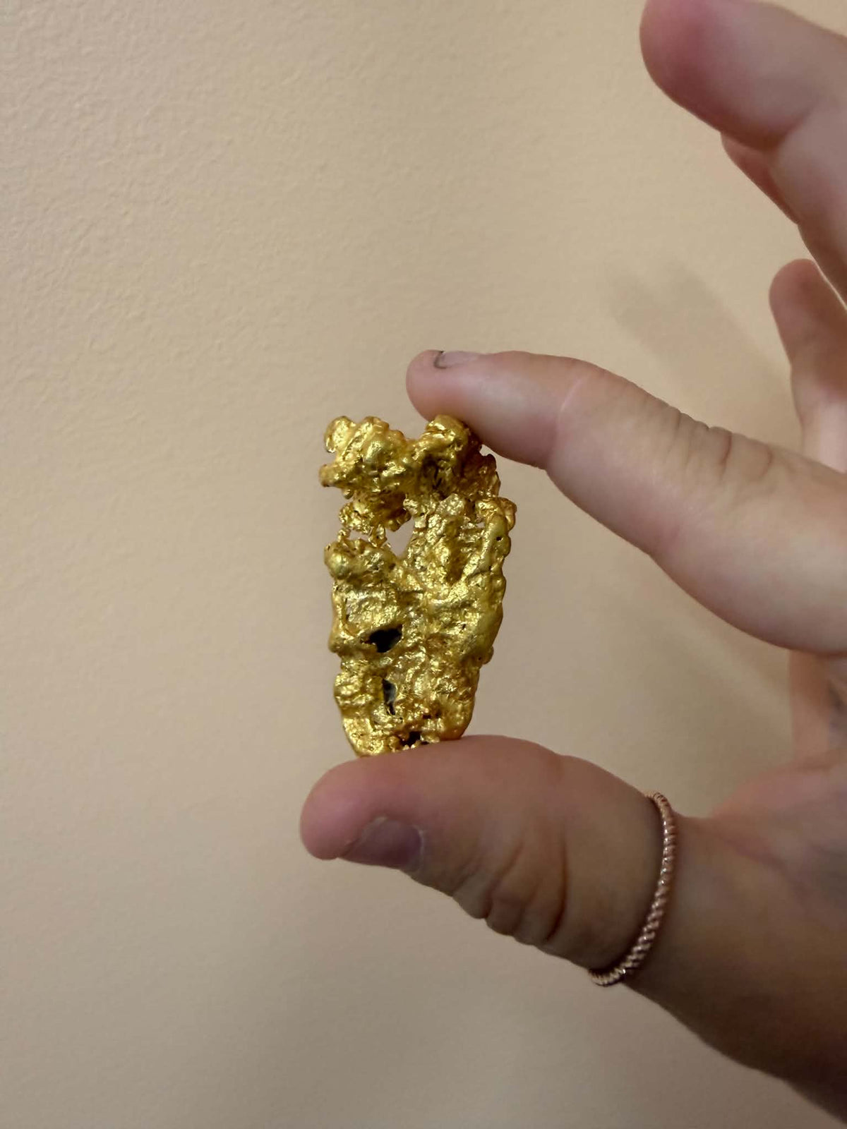 75.40 gram natural gold nugget